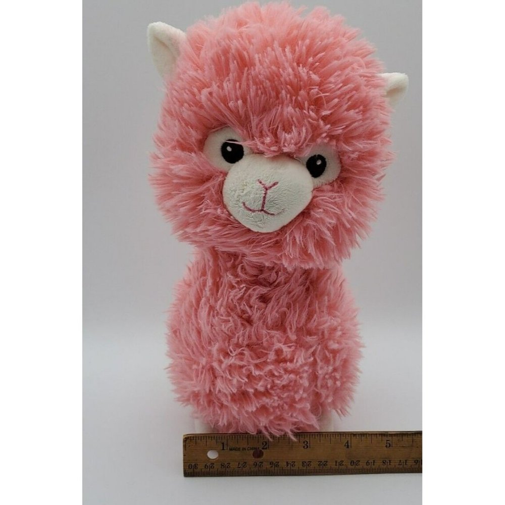 Spark Create Imagine Pink Llama Alpaca Plush Rattle Chimes 10” Baby Toy Stuffed